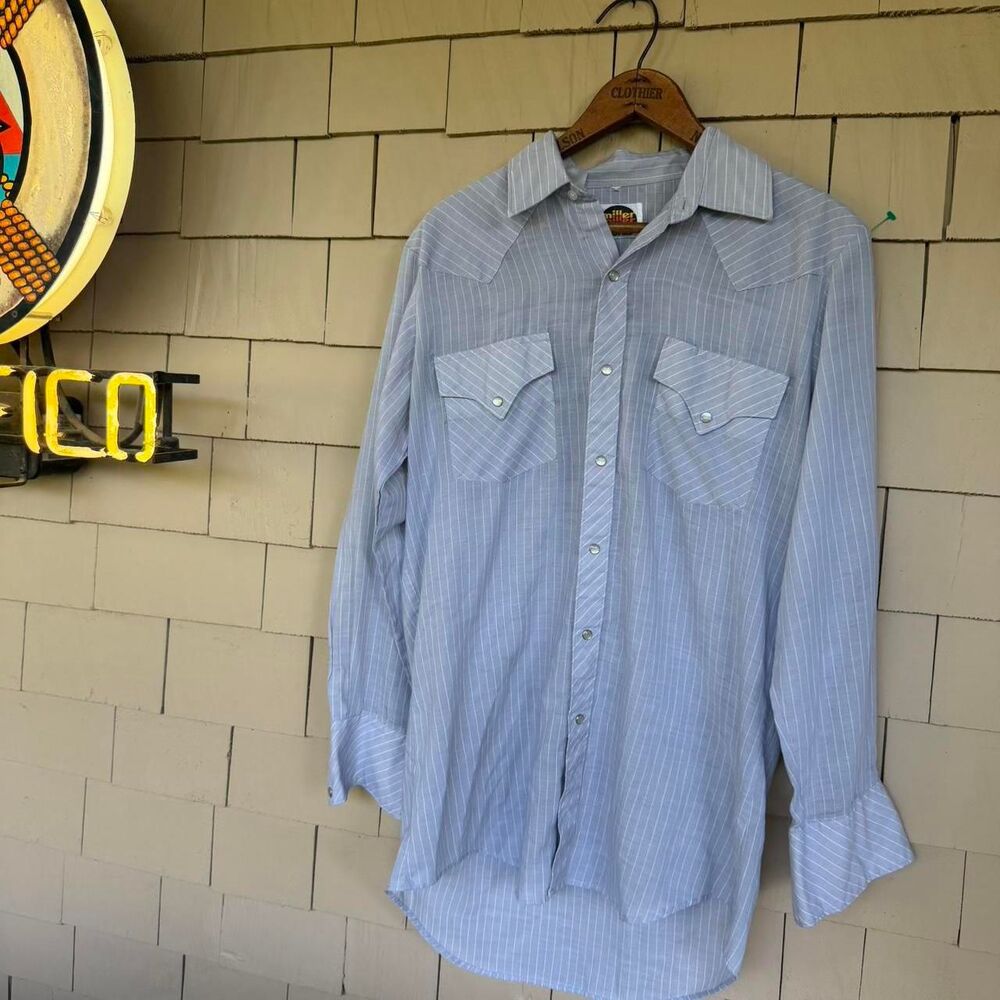 American-vintage Men's Blue Shirt
